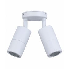 Lustro GU10 Aluminium Adjustable Double Exterior Spotlight