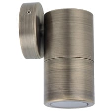MR16 Fixed Rustic Brass Outdoor Wall Light