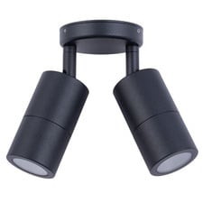 Lustro MR16 Aluminium Adjustable Double Exterior Spotlight