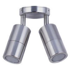 Lustro MR16 Aluminium Adjustable Double Exterior Spotlight