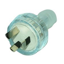 Clear 3 Pin Male Plug Top