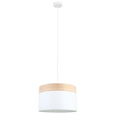Tambura Wood Veneer Trim Large Pendant Light