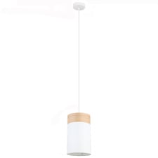 Tambura Wood Veneer Trim Small Pendant Light