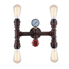 Steam Steel 4 Lamp Wall Light
