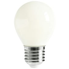 Sorelli E27 Round 4W Frosted LED Filament Bulb
