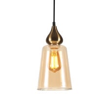 Jerez Tapered Cylinder Glass Pendant Light