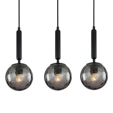 Trattino Glass Orb 3 Light Linear Pendant
