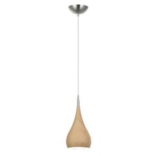 Beck Argill Aluminium Wood Look Pendant Light