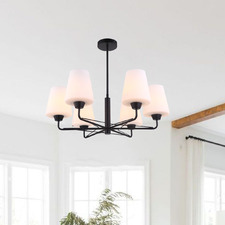 Abbey 6 Light Glass Pendant