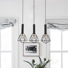 Band Iron 3-Light Linear Pendant Light