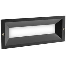 Frosted Recessed 13W LED Outdoor Wall Light