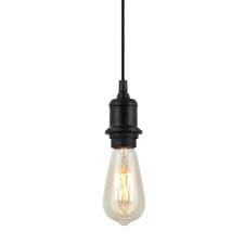Danny Iron Exposed Bulb Suspension Pendant Light