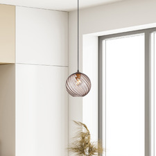 Zora Iron & Glass Pendant Light
