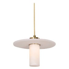Lucero Alabaster & Iron Pendant Light