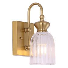 Nakoa Iron & Glass Wall Light
