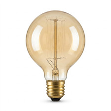 Ravello E27 Fancy Round 25w Carbon Filament Bulb