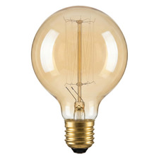 Ravello E27 Amber Fancy Round 25w Dimmable Carbon Filament Bulb