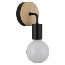 Karter Oak Wood Wall Sconce