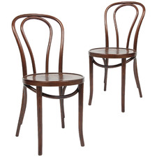 Thonet No. 18 Original European Bentwood Dining Chairs (Set of 2)