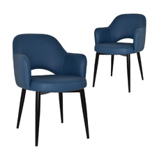 Lex Vinyl Dining Chairs (Set of 2)