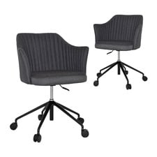 Ferguson Cotton-Blend Office Chairs (Set of 2)