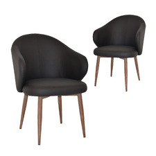 Scranton Vinyl Dining Chairs (Set of 2)