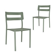 Byron Stackable Outdoor Dining Chairs (Set of 2)