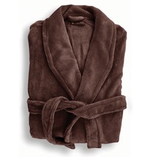 Bitter Chocolate Microplush Bath Robe