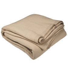 Stone Delta Cotton Coverlet