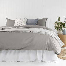 Grey Temple Organic Cotton Quilt Cover Set