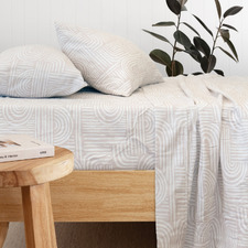 Bowie Cotton Flannelette Sheet Set