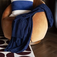 Solomon Knitted Cotton Throw