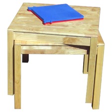 Rubber Wood Square Table