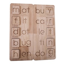 Q Toys 2 Piece Wooden CVC Word Board Set