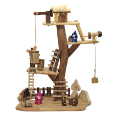 Q Toys Adventure Rubberwood Tree House