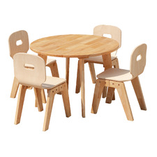 Q Toys Kids' Danish Round Table & Chairs Set