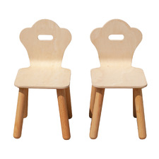 Q Toys Kids' Manor Rubberwood Chairs (Set of 2)
