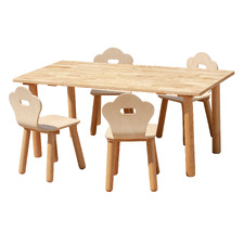 Q Toys Kids' Classic Rectangular Table & Chairs Set