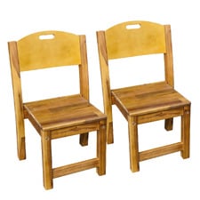 Stacking Wood Chair (Set of 2)