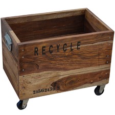 Wooden Recycling Bin