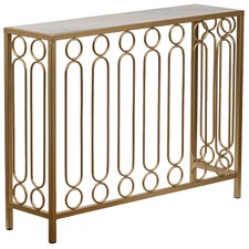 Ring Bar Metal & Marble Console