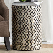 Black Pearl Copacabana Round Side Table