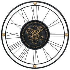 80cm Fortuna Metal Wall Clock