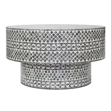 Denise Round Capiz Shell Coffee Table