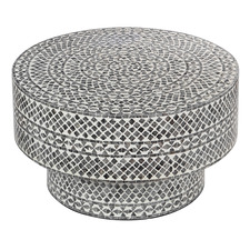 Denise Round Capiz Shell Coffee Table