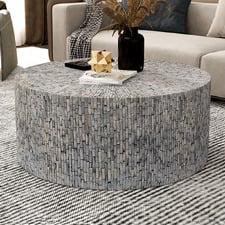 Amana Round Mother of Pearl Coffee Table