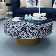 Anela Round Mother of Pearl Coffee Table