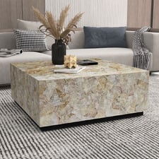 Kanoa Square Mother of Pearl Coffee Table