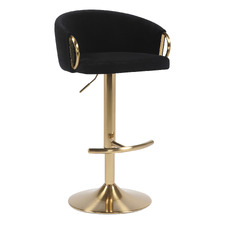 Amell Velvet Adjustable Bar Stool