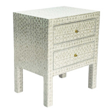 Baird Mother of Pearl Bedside Table